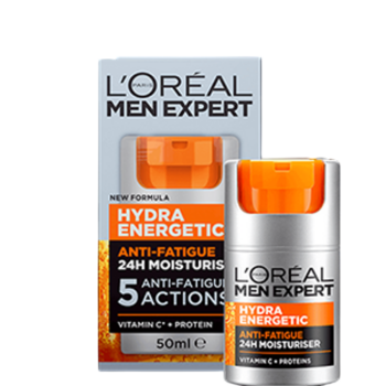 Combo 2: L’Oreal Men Expert Anti-Fatigue Hydra Energetic Men’s Moisturiser with SPF 15 and Vitamin C 50ml Combo 2: L’Oreal Men Expert Anti-Fatigue Hydra Energetic Men's Moisturiser with SPF 15 and Vitamin C 50ml