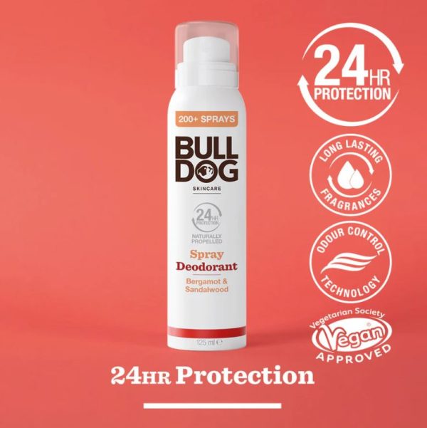 Bull Dog Bergamot & Sandalwood Spray Deodorant 01