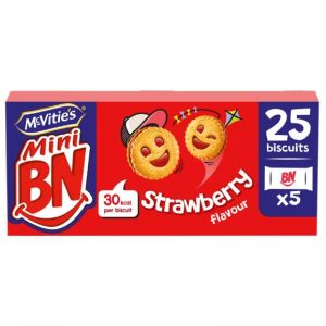 McVitie's Mini BN Strawberry Flavour Biscuits Multipack 5 x 35g, 285g