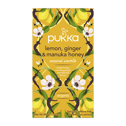 Pukka Herbs Lemon, Ginger & Manuka Honey Tea (20pk)