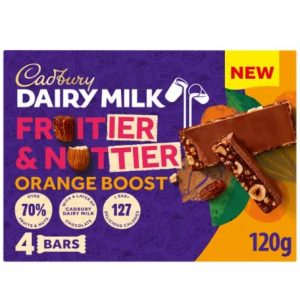 Cadbury Dairy Milk Fruitier & Nuttier 4 x 30g (120g)