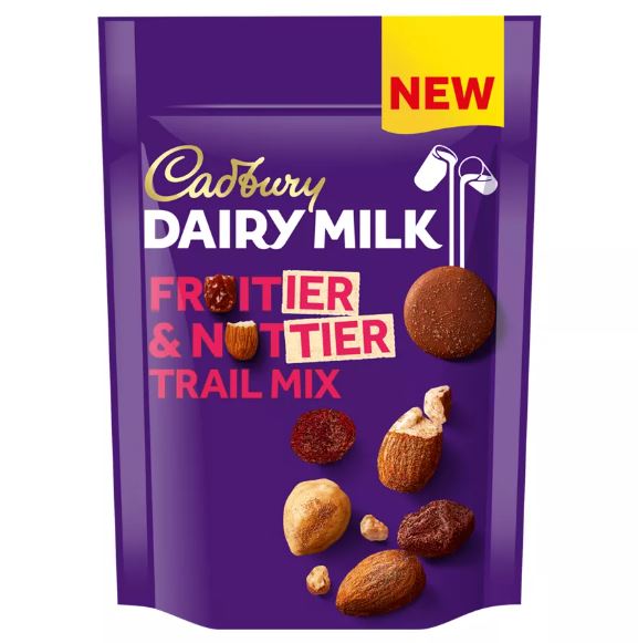 Cadbury Dairy Milk Fruitier & Nuttier Chocolate Trail Mix Bag