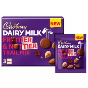 Cadbury Fruitier & Nuttier Chocolate Trail Mix Bags Multipack