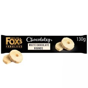 Fox's Fabulous Chocolatey White Chocolate Rounds 130g