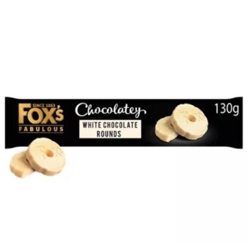 Fox's Fabulous Chocolatey White Chocolate Rounds 130g