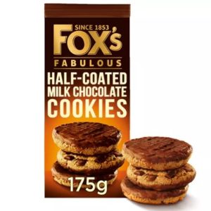 Fox's Fabulous Half-Coated Milk Chocolate Cookies 175g