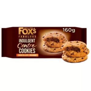 Fox's Fabulous Indulgent Centre Cookies Chocolate Orange 160g