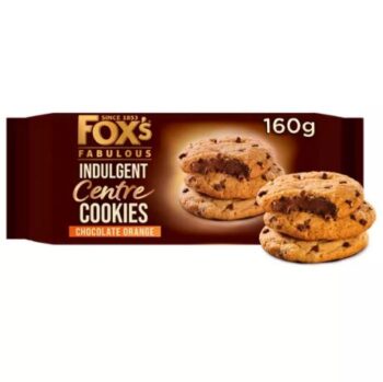 Fox's Fabulous Indulgent Centre Cookies Chocolate Orange 160g