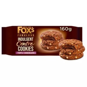 Fox's Fabulous Indulgent Centre Cookies Triple Chocolate 160g