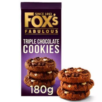 Fox's Fabulous Triple Chocolate Cookies 180g