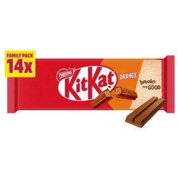 Kit Kat 2 Finger Orange Chocolate Biscuit Bars Bumper Multipack