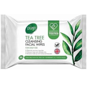 Pure Tea Tree Cleansing Facial Wipes 25s