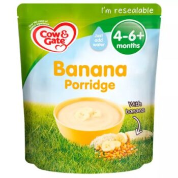 Cow & Gate Banana Porridge Baby Cereal 4-6+ Months