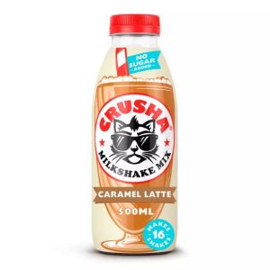 Crusha Caramel Latte Flavour Milkshake Mix 500ml