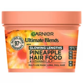 Garnier Ultimate Blends Glowing Lengths Pineapple & Amla Hair Food 3-in-1 Hair Mask Treatment