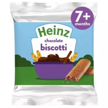 Heinz So Yummy Chocolate Biscotti Baby Food Snacks 7+ Months