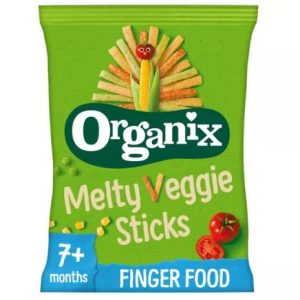 Organix Melty Veggie Sticks Organic Baby Finger Food Snack 7+ Months