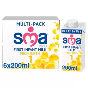 SMA PRO First Infant Milk From Birth Ready to Feed Multipack