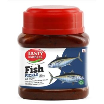 Tasty Nibbles Fish Pickle 200g – authentic seafood pickle with fresh fish and traditional spices.