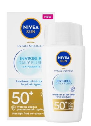 NIVEA-SUN-UV-Face-Specialist-Invisible-Daily-Fluid-SPF-50 | sun protection | non-greasy| anti-oxidant | long lasting