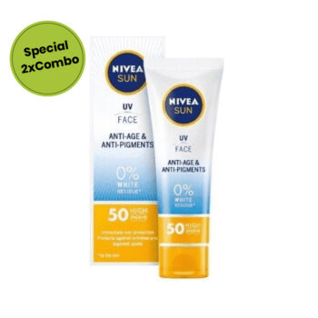 Combo 2: Nivea SUN UV Face Q10 Anti-Age & Anti-Pigment Sun Cream SPF 50