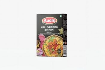 Aachi Nellore Fish Biryani Masala 45g – authentic spice blend for rich and flavorful Nellore-style fish biryani.