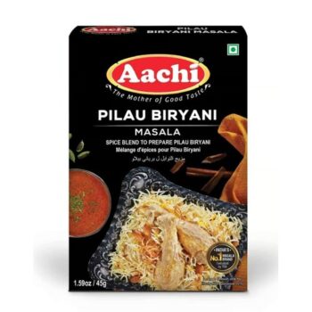 Aachi Pilau Biryani Masala 45g – authentic spice blend for rich and flavorful Pilau-style biryani.