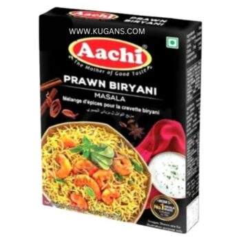 Aachi Prawn Biryani Masala 45g – authentic spice blend for flavorful prawn biryani.