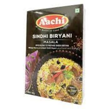 Aachi Biryani Sindhi Masala 45g – spice mix for bold and flavorful Sindhi-style biryani.