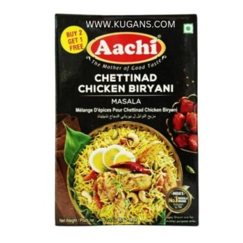 Aachi Chetinad Biryani Masala 45g – authentic spice blend for aromatic and spicy Chetinad biryani.