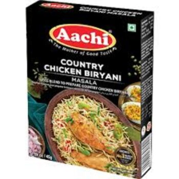 Aachi Country Chicken Biryani Masala 45g – aromatic and flavorful spice mix for country chicken biryani.