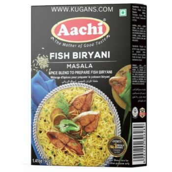 Aachi Fish Biryani Masala 45g – authentic spice blend for aromatic fish biryani.