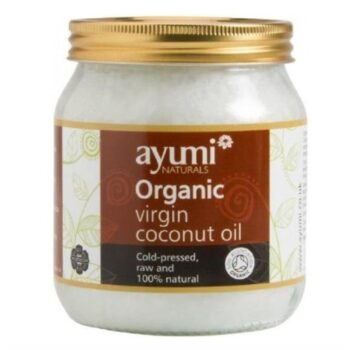 Ayumi Organic Virgin Coconut Oil 290g – cold-pressed, organic oil for cooking, skincare, and haircare.