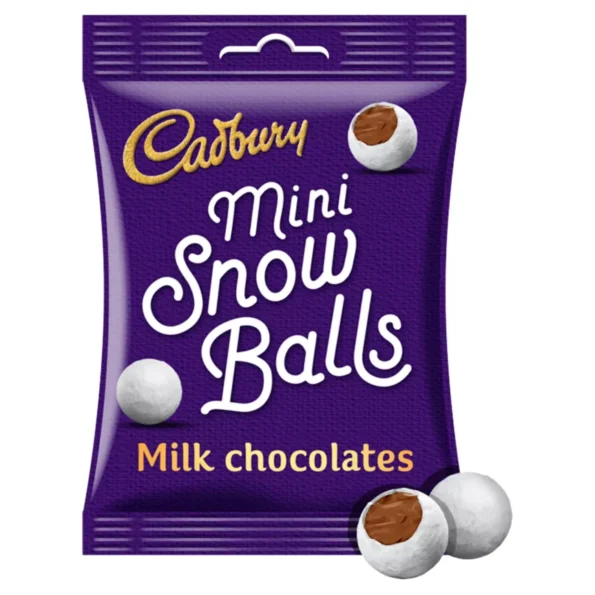 Cadbury Chocolate Mini Snowballs Bag 80g