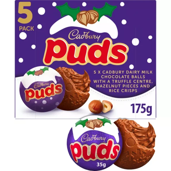 Cadbury Milk Chocolate Puds 5 Pack 175g