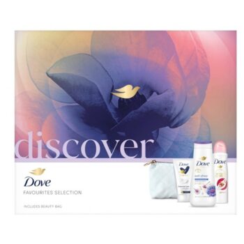 Dove Gift Set – Discover Favourites Selection (3-Piece with Beauty Bag) | NOURISHED | FRESHED