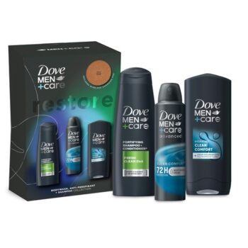 Dove Men+Care Gift Set Restore Collection + Charging Pad 3 Piece