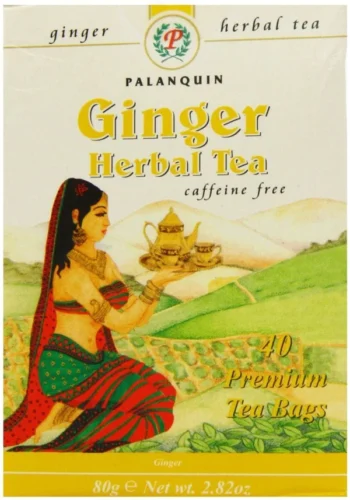 Palanquin Ginger Tea Bags 40 Pack – soothing and invigorating ginger tea for health and relaxation.