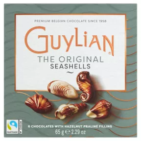 Guylian The Original Seashells 6 Chocolates with Hazelnut Praliné Filling