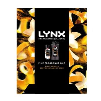 Lynx Deodorant Gift Set Fine Fragrance Black Vanilla | UNIQUE FRAGRANCE | COMPLETE GROOMING |