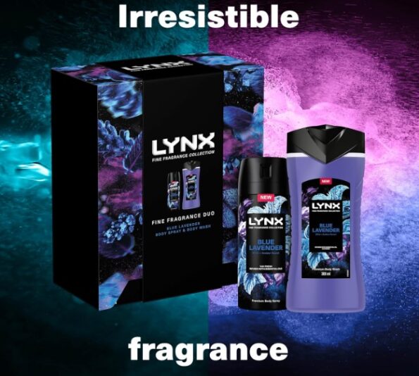 Lynx Deodorant Gift Set – Fine Fragrance Collection Blue Lavender Duo (2-Piece)