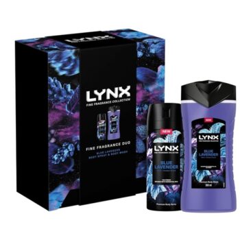 Lynx Deodorant Gift Set – Fine Fragrance Collection Blue Lavender Duo (2-Piece) | LONG LASTING | FRAGRANCE