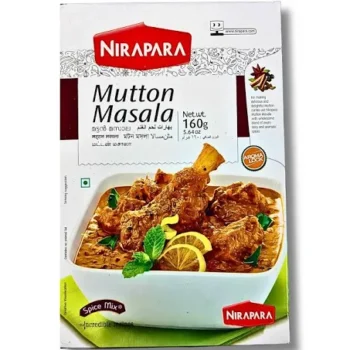 Nirapara Mutton Masala 160g – premium spice blend for flavorful mutton curries and fry recipes.