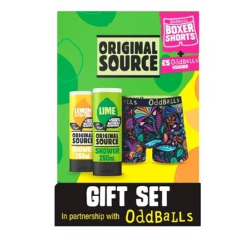 Original Source x Oddballs Gift Set – Shower Gel & Boxers Set | freshness |