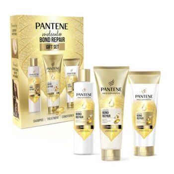 Pantene Molecular Bond Repair Gift Set: Shampoo, Conditioner & Treatment | PROTECT | REPAIR HAIR | STRENGTHEN