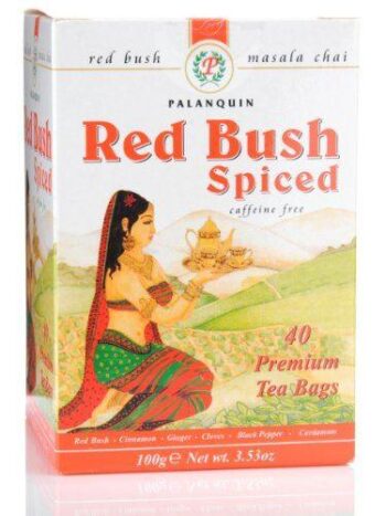 Palanquin Red Bush Spiced Tea Bags 40 Pack – rooibos tea blended with warming spices.