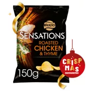 Sensations Roast Chicken & Thyme Sharing Crisps 150g