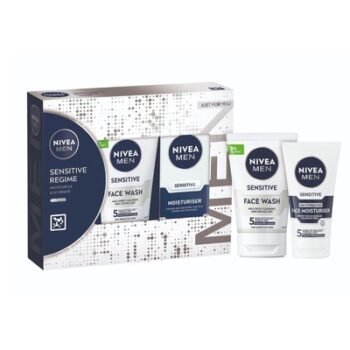 NIVEA MEN Sensitive Regime Gift Set | sensitive skin | alcohol free | 24 hr hydration